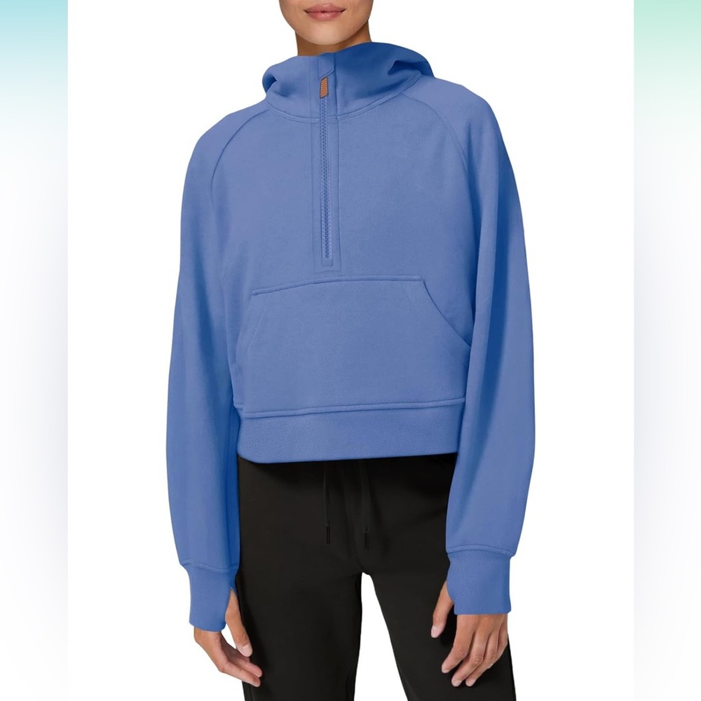 Blue scuba hoodie sweatshirt
